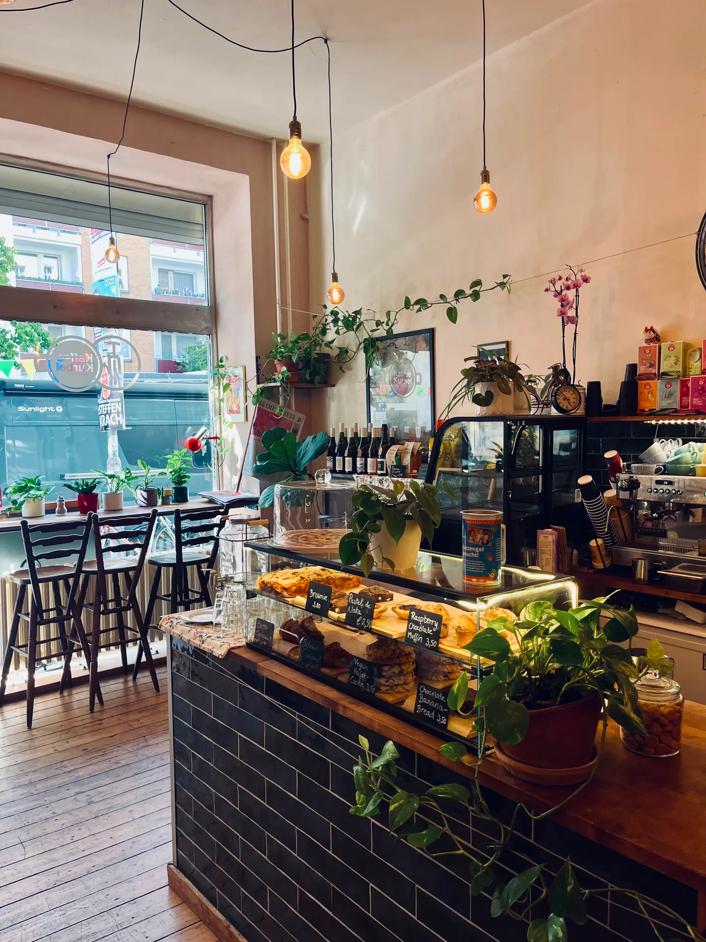 Espressobar im Café Kaffee Kurbel